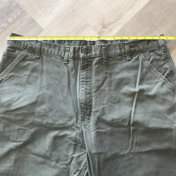 Carhartt Men's Original Dungaree 44x32 Carpenter Work Pants Grey - Picture 5 of 9